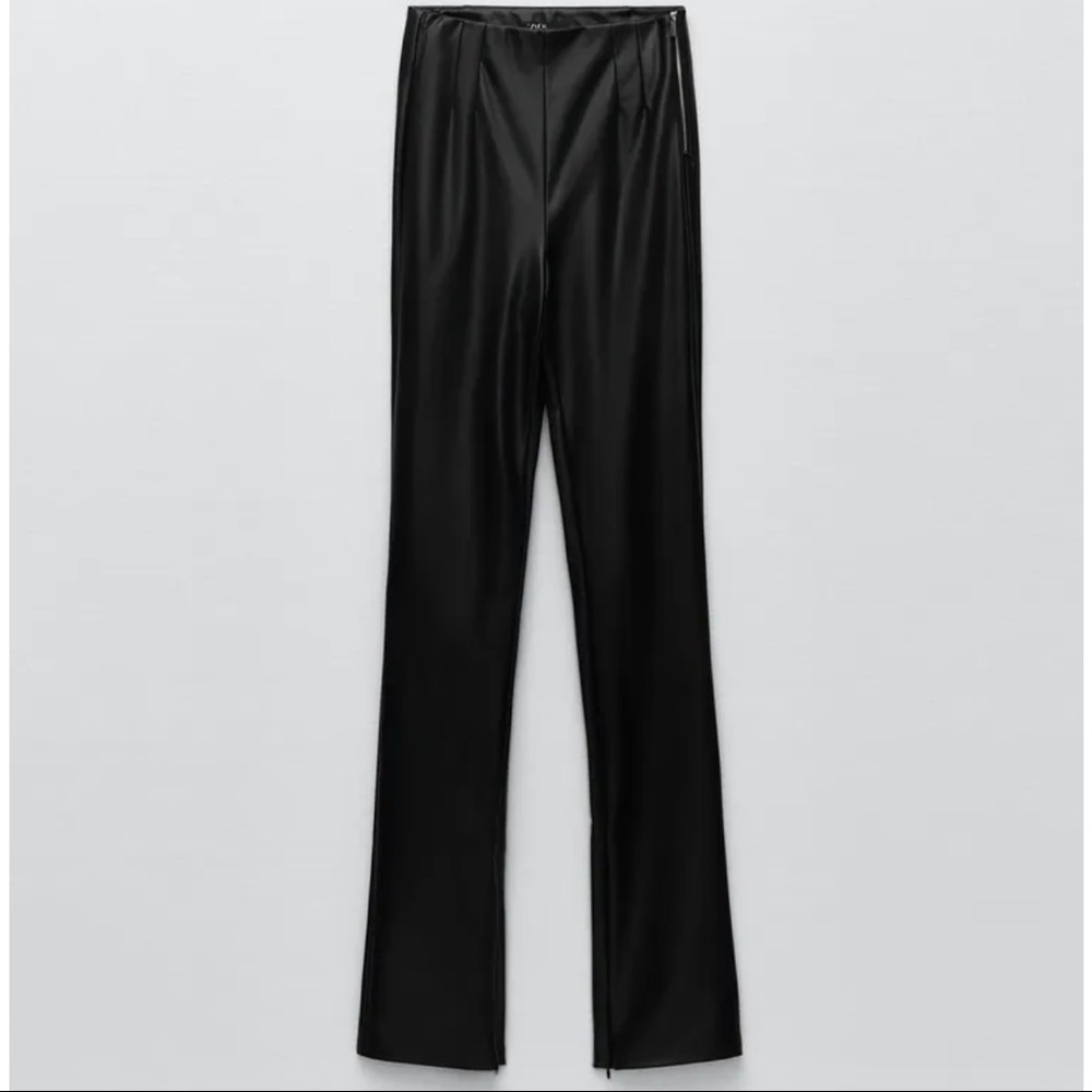 Zara faux leather leggings